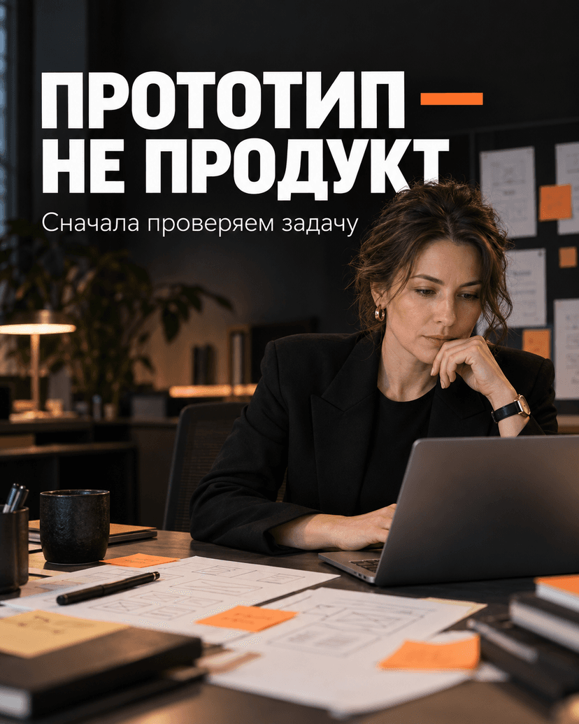 Прототип не должен становиться продуктом случайно
