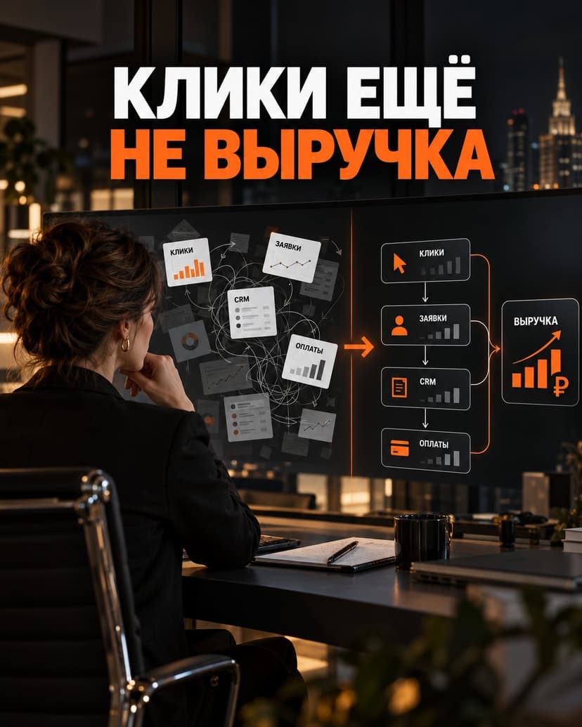 Клики ещё не выручка: как связать рекламу с реальными продажами