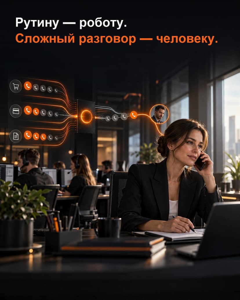 Голосовой робот для рутинных звонков: где автоматизация действительно полезна