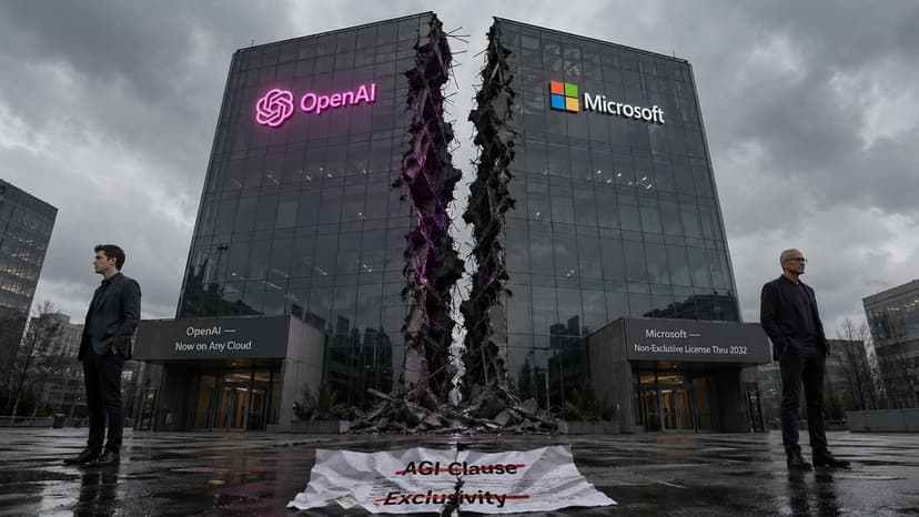 OpenAI больше не привязана к инфраструктуре Microsoft, а из их соглашения пропал пункт об AGI